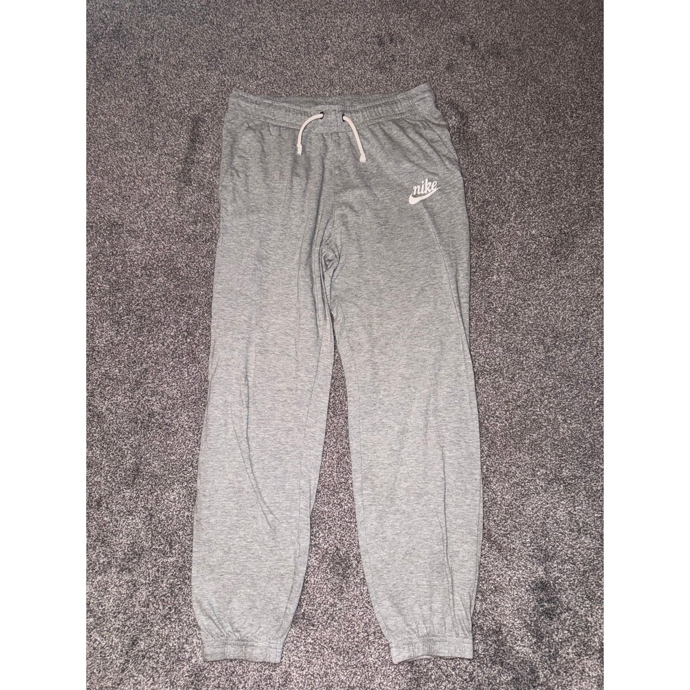 Nike Women's Heather Grey Jogger Sweatpants w/ Drawstring Size‎ Small